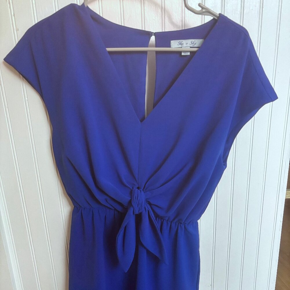 She + Sky Blue Romper. Size S.